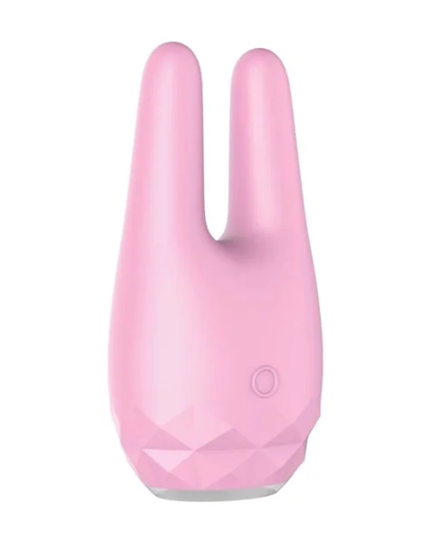 Diamonds - The Countess Mini Rabbit Ears Massager (Pink)