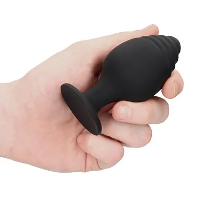 Ouch Silicone Rippled Butt Plug Training Set