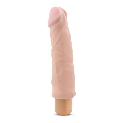 X5 Hard on Vibrating 9 Inch Dildo Natural