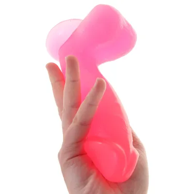 Basix Rubber Works 6 5 Inch Dong With Suction Cup Pink