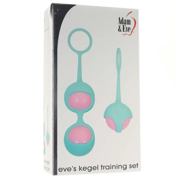 Adam & Eve Eve's Kegel Training Set - Pink/Teal