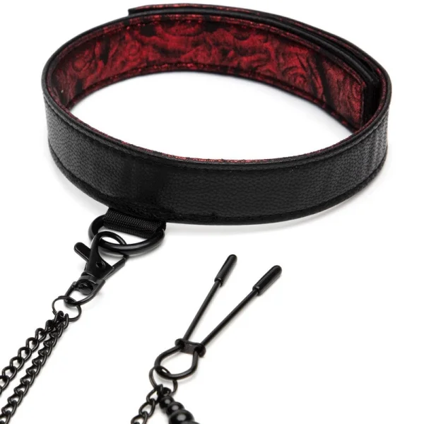 Fifty Shades Of Grey Sweet Anticipation Collar Nipple Clamps