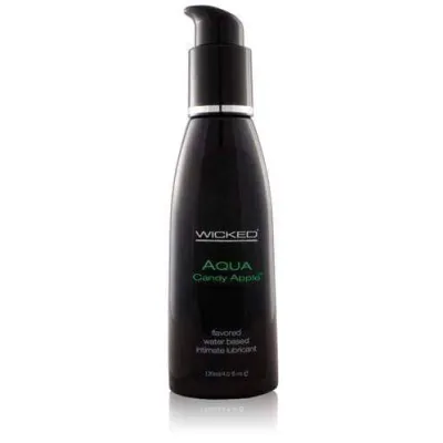 Aqua Candy Apple Flavored Water Based Lubricant 4 Oz