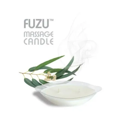 Fuzu Massage Candle Eucalyptus Calm White 4 Oz