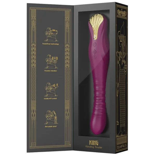 King Vibrating Thruster Purple by ZALO