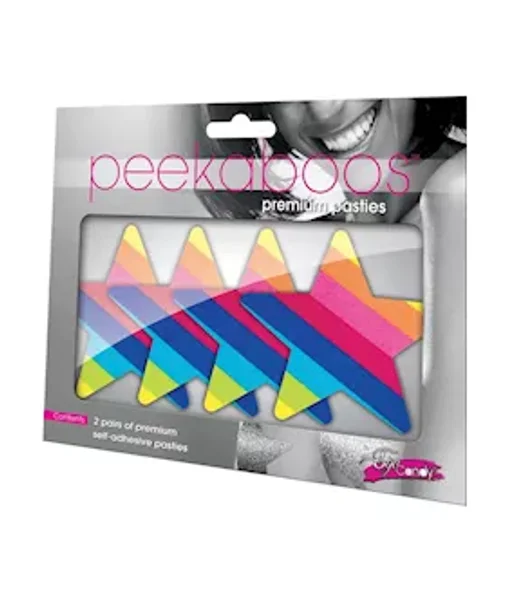 Rainbow Starz Pasties - Rainbow — image 2 of 2