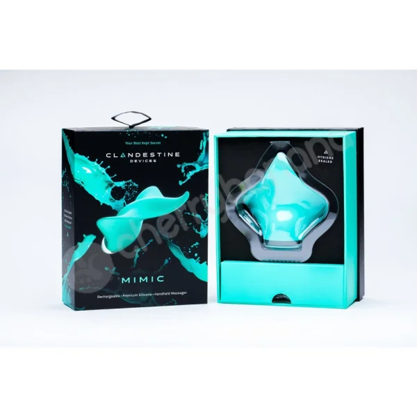 Mimic Seafoam Rechargeable Clitoral Palm Vibrator