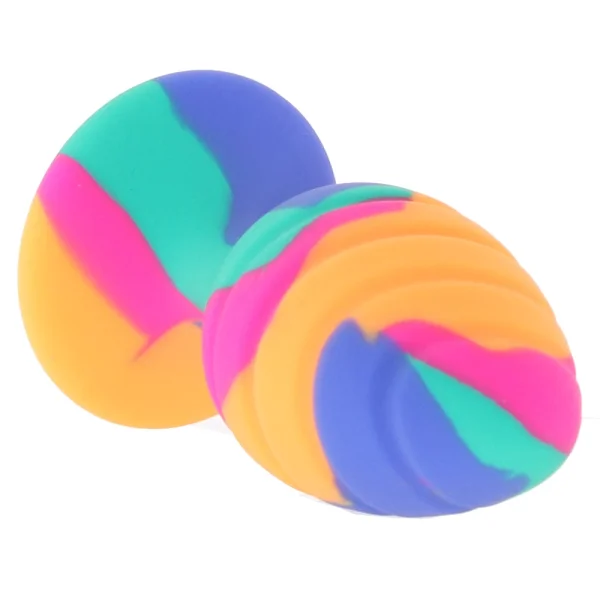Cheeky Large Swirl Tie Dye Butt Plug