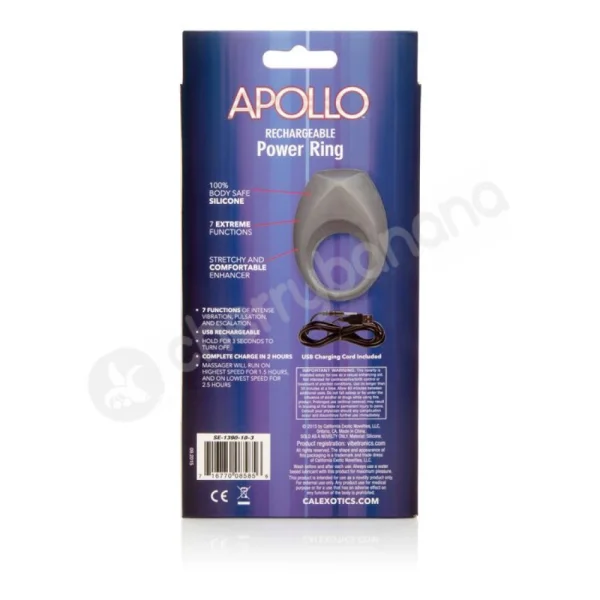 Apollo Grey Rechargeable Power Ring