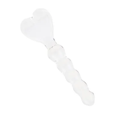 Lucent Heart Handle Glass Wand