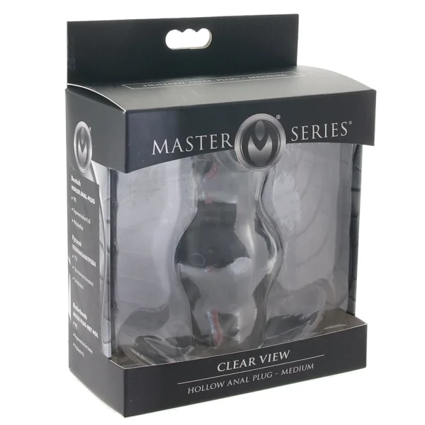 Master Series Clear View Hollow Anal Plug