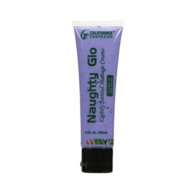 Naughty Glo Glow In The Dark Massage Creams 2 2oz Tube purple Lavender