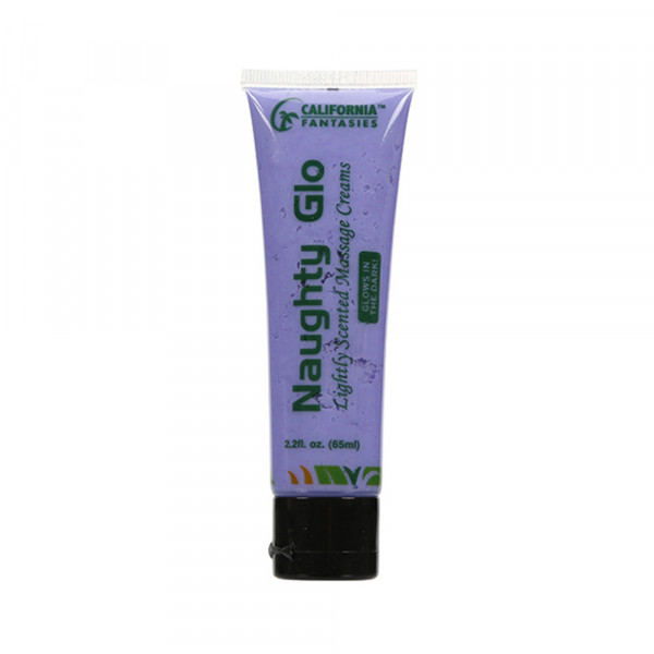Naughty Glo Glow In The Dark Massage Creams 2.2oz Tube (purple) Lavender