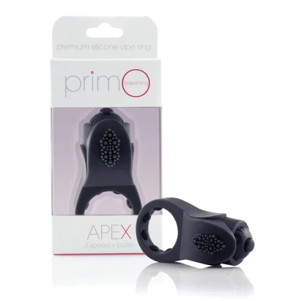 PrimO APEX Vibrating Waterproof Cock Ring by Screaming O - Blue