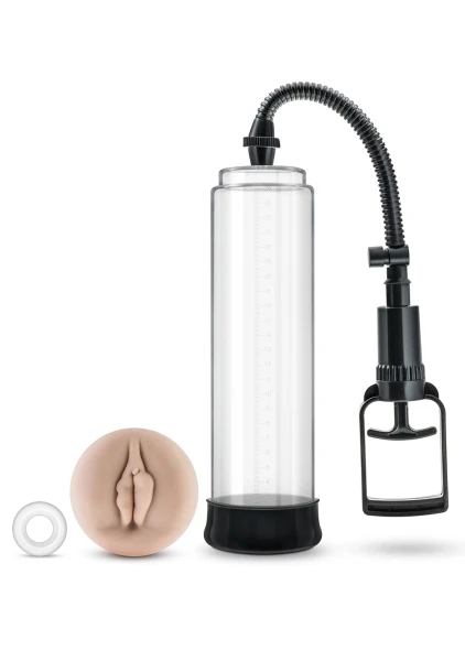 Performance VX5 Male Enhancement Penis Pump System With Realistic Sleeve By Blush - Clear