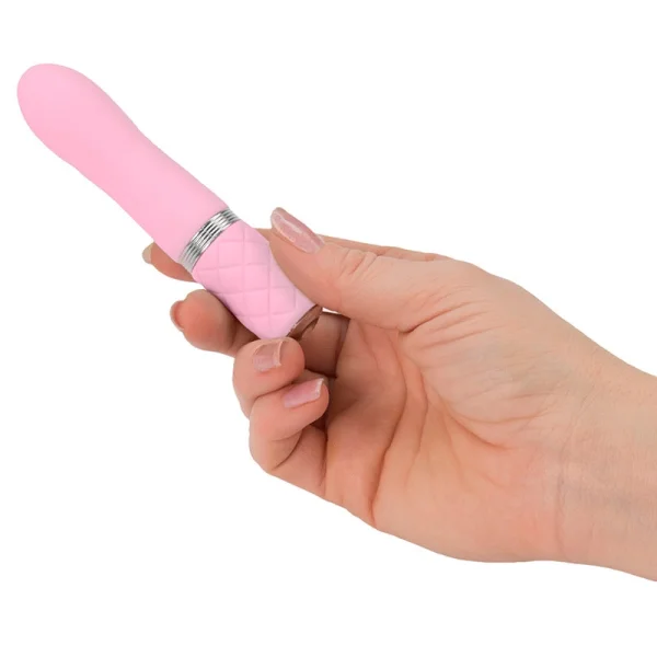 Pillow Talk Flirty Silicone Waterproof Rechargeable Mini Vibrator - Pink