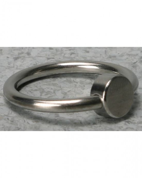 Penis Head Glans Ring With Pressure Point - Silver