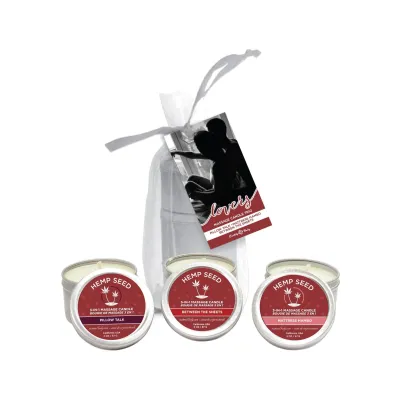 Valentine Trio 2 Oz Valentine s Candles in Organza Bag