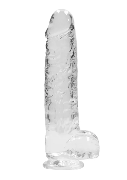 RealRock Crystal Clear - Realistic Dildo with Balls