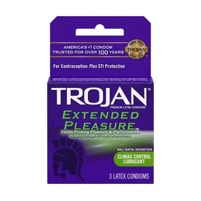 Trojan Extended Pleasure 3 Pack
