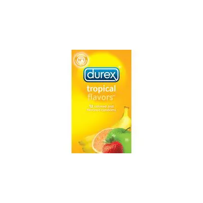 Durex condoms tropical color and scents box of 12