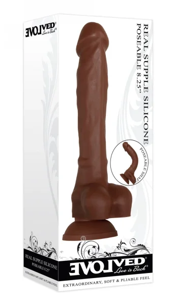 Silicone Real Supple Silicone Poseable 8.25" Dark — image 4 of 6