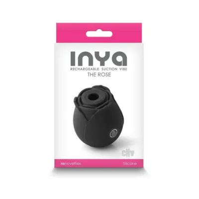 Clitoral Stimulation Inya The Rose Rechargeable Suction Vibe Black