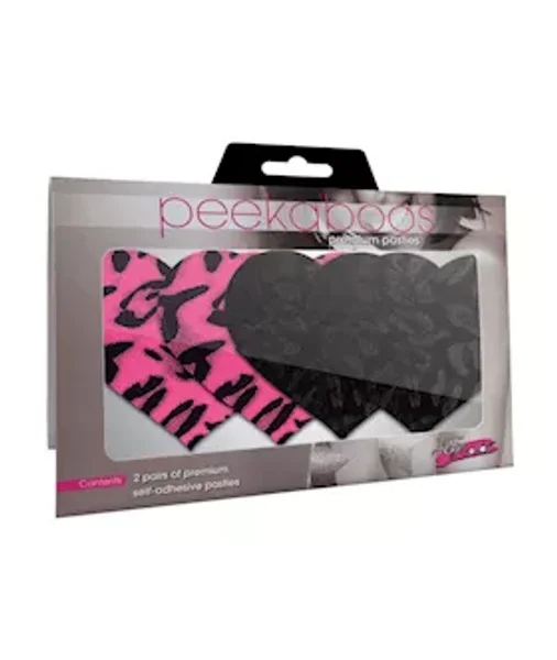 Wildcat Hearts Pasties - Pink/black — image 2 of 2