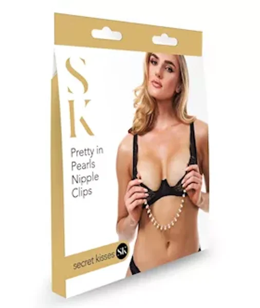 Secret Kisses - Pearl Nipple Clips - White — image 4 of 4
