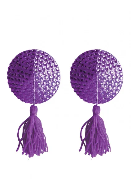 Nipple Tassels Round - Purple - — image 6 of 7