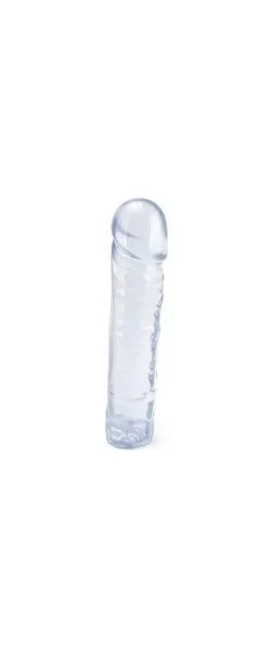 Crystal Jellies 8 Inch Classic Dildo in Clear
