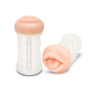 Squeezable Clear Mouth Stroker
