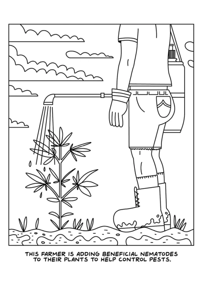 A Visit To The Cannabis Farm Coloring Book — image 6 of 8