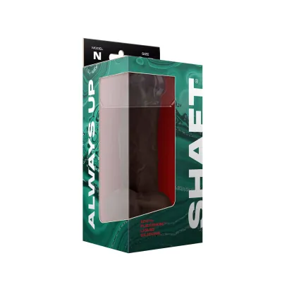 Shaft Model N 8 5 Inch Liquid Silicone Dong With Balls Mahogany