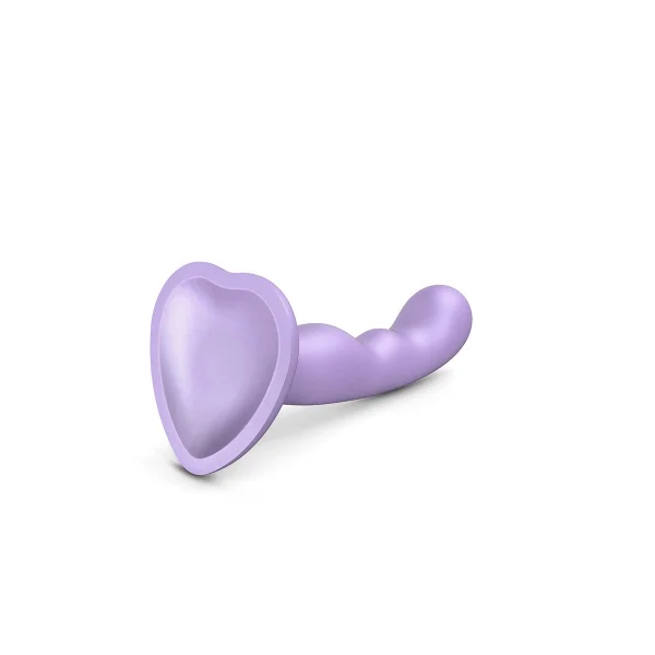 Strap-on-Me Hybrid Collection P&G Silicone Suction Cup Dildo - S Metallic Lilac