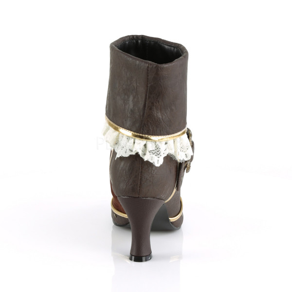 3 inches Heel Round Toe Cuffed Ankle Bootie, 2/3 Side Zip — image 8 of 8