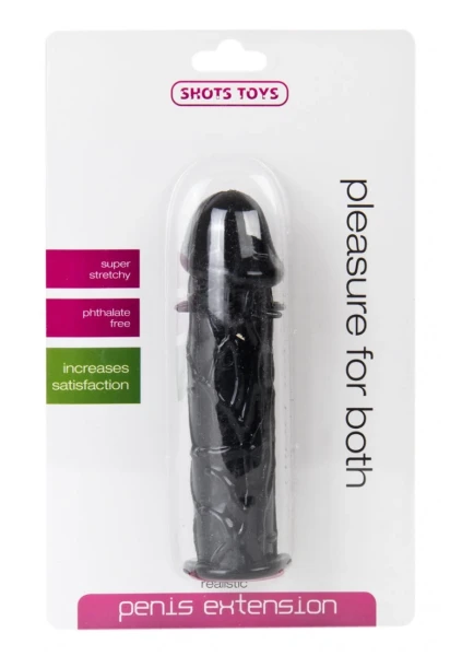 Realistic Penis Extension - Black