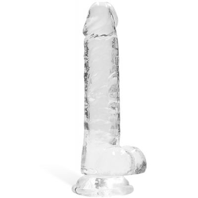 RealRock 7 4 Crystal Clear Realistic Dildo With Suction Base