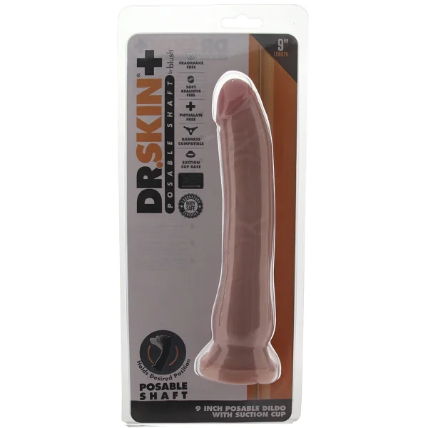 Dr. Skin Plus 9 Inch Posable Dildo