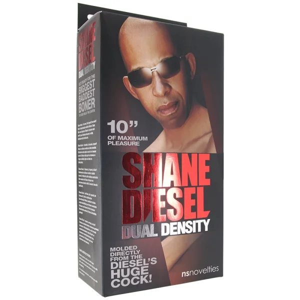 Shane Diesel 10" Dual Density Silicone Suction Cup Dildo With Balls