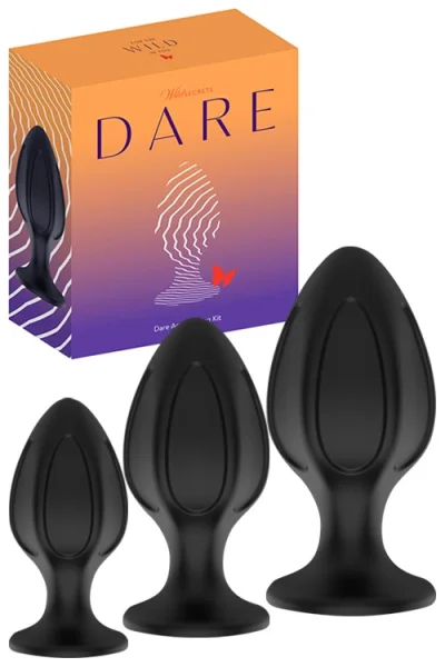 Wild Secrets Dare Silicone Anal Training Kit (3 Pce)