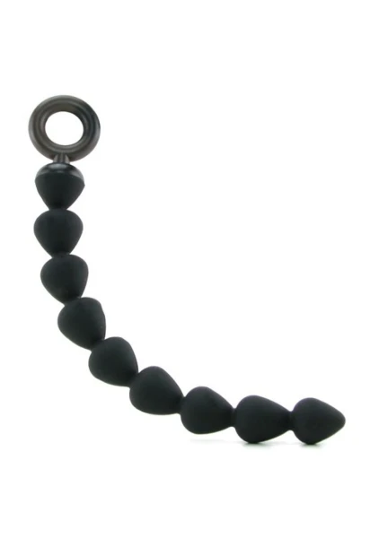 Black Silicone Anal Beads