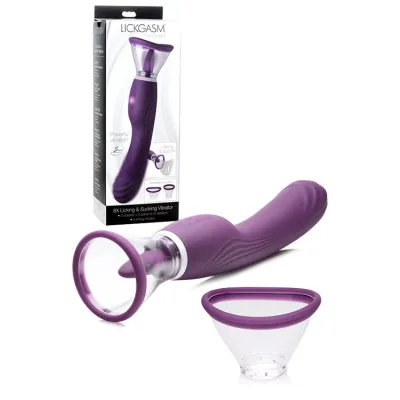 Inmi 9 6 Vibrating Pump with Tongue Stimulator G Spot Handle