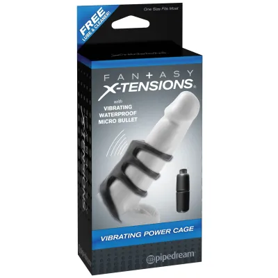 Fantasy X tensions Vibrating Power Cage Black