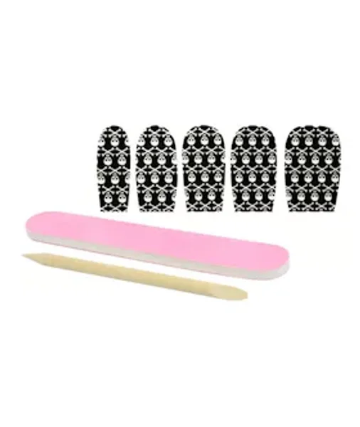 Black/white Skulls Nail Foil — image 3 of 3