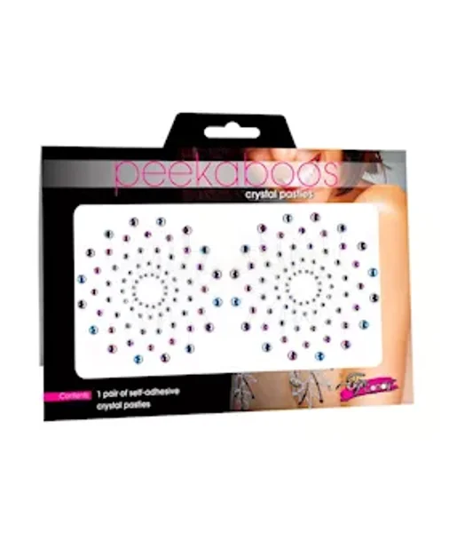 Crystal Mosaic Rhinestone Pasties - Multi — image 2 of 3