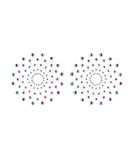 Crystal Mosaic Rhinestone Pasties - Multi — image 3 of 3