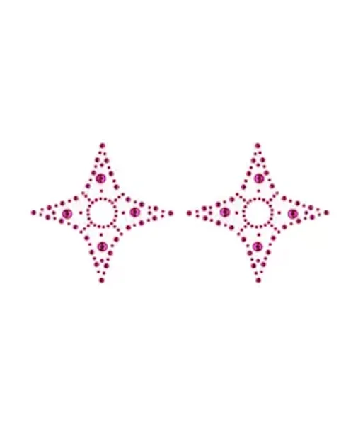 Crystal 4-point Rhinestone Pasties - Pink — image 6 of 6