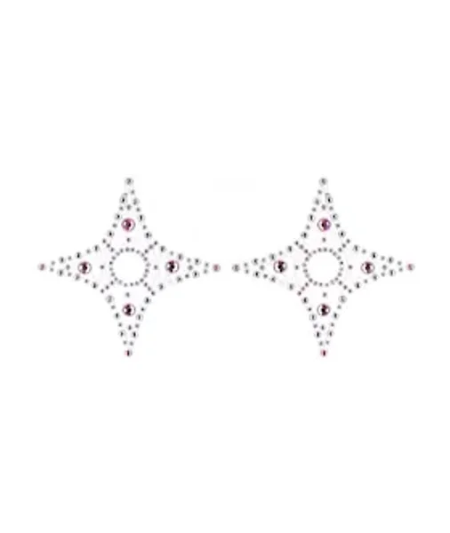 Crystal 4-point Rhinestone Pasties - Pink — image 4 of 6