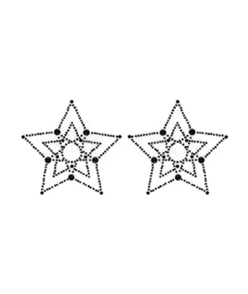Crystal Star Rhinestone Pasties - Red/black — image 3 of 3